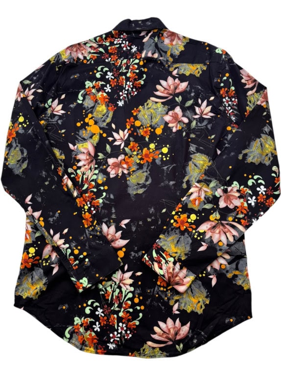 PAISLEY G RAY SHIRT FLORAL BLACK WOMANS PRE OWNED M