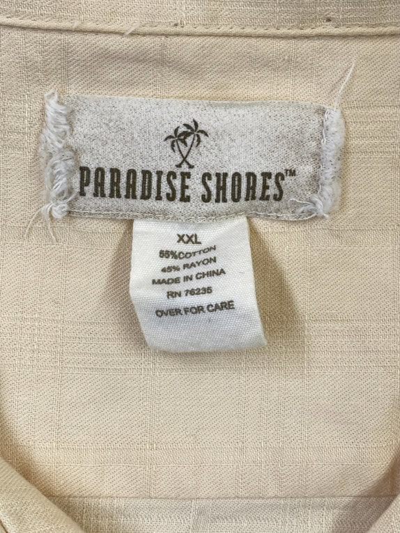 PARADISE SHORES ΠΟΥΚΑΜΙΣΟ HAWAIIAN ΦΥΣΙΚΟ ΑΝΤΡΙΚΟ PRE OWNED XXL