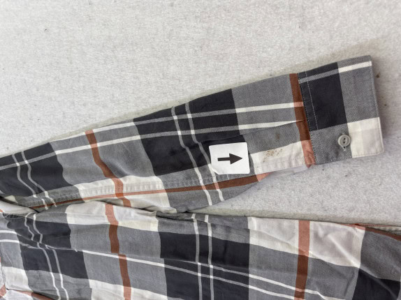 PATAGONIA ΠΟΥΚΑΜΙΣΟ CHECKED ΜΑΥΡΟ ΓΚΡΙ ΑΝΤΡΙΚΟ PRE OWNED M