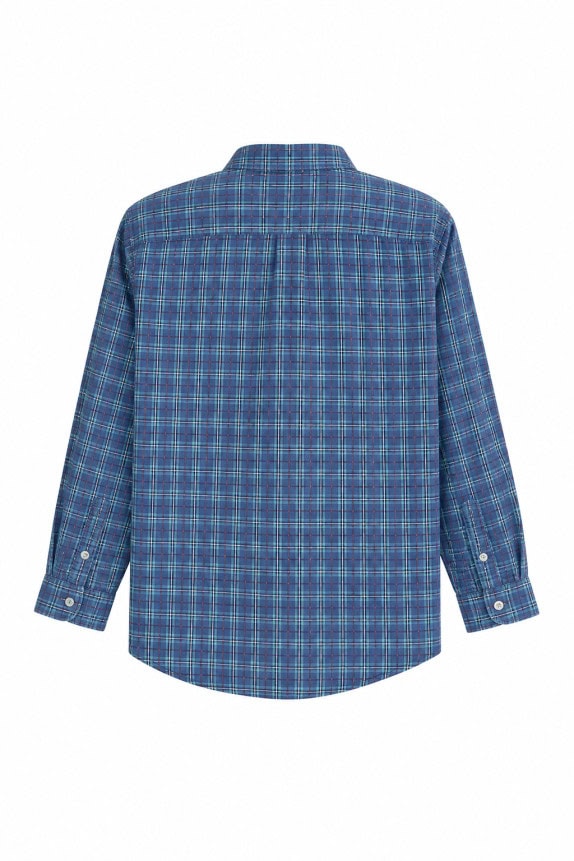 PATAGONIA PLAID SHIRT VINTAGE BLUE MEN PRE OWNED L
