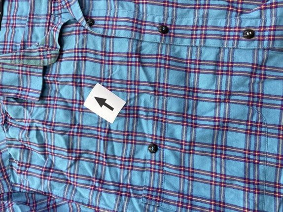PATAGONIA PLAID SHIRT VINTAGE BLUE MEN PRE OWNED L