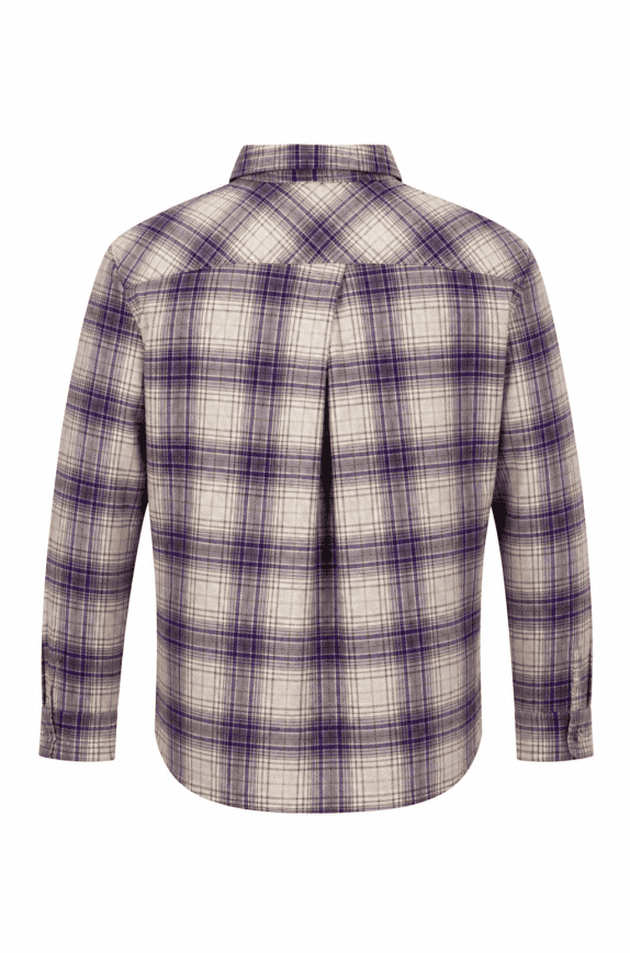 PATAGONIA SHIRT VINTAGE PLAID PURPLE WOMEN PRE OWNED L