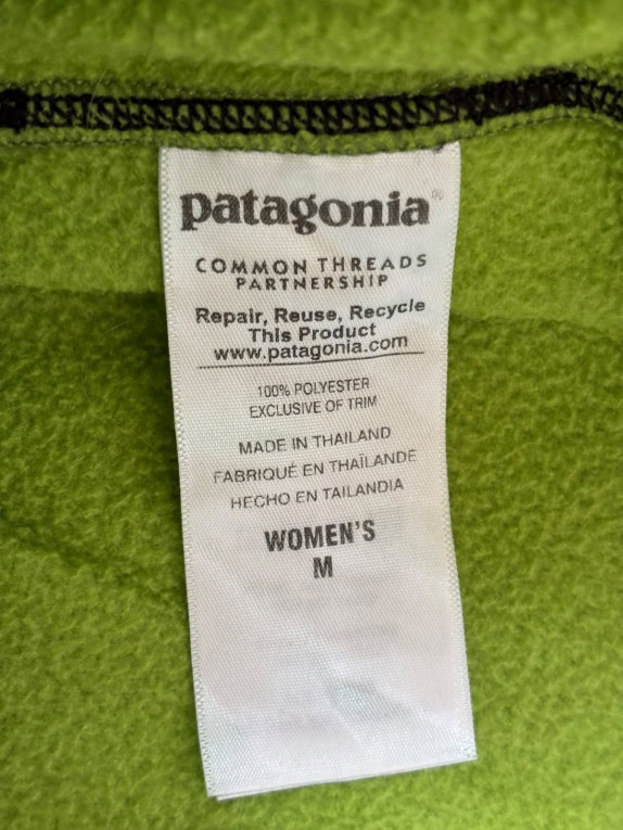 PATAGONIA ΖΑΚΕΤΑ FLEECE SPORTSWEAR ΠΡΑΣΙΝΟ ΓΥΝΑΙΚΕΙΟ PRE OWNED M