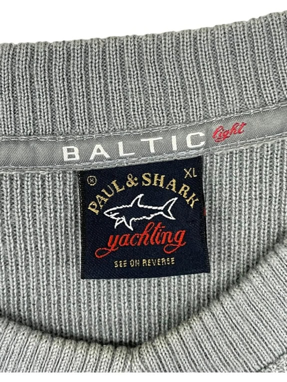 PAUL & SHARK ΠΛΕΚΤΟ ΠΟΥΛΟΒΕΡ V-NECK ΣΕ ΑΠΑΛΟ ΓΚΡΙ - XL