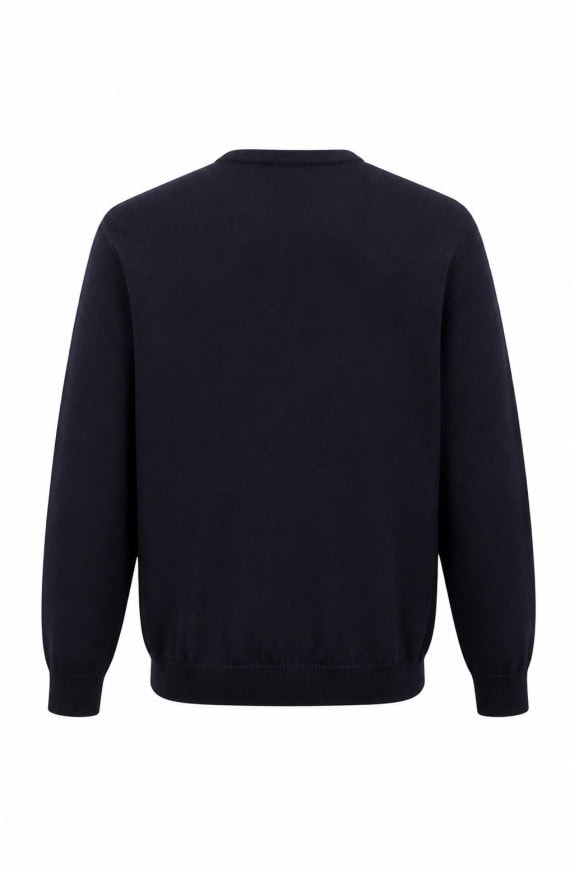 IL GRANCHO VINTAGE V NECK SWEATER MINIMAL BLACK MEN PRE OWNED L