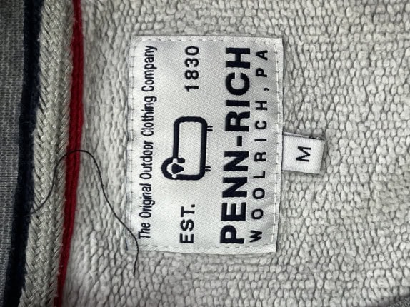 PENN RICH ΠΟΥΛΟΒΕΡ ΚΛΑΣΙΚΟ ΓΚΡΙ ΑΝΤΡΙΚΟ PRE OWNED M