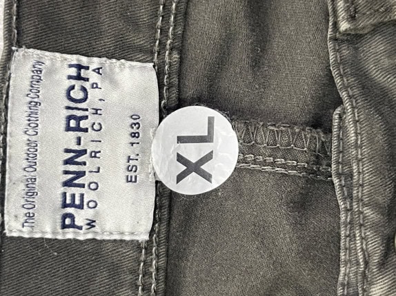 PENN RICH WOOLRICH ΠΑΝΤΕΛΟΝΙ CHINO WASHED CHARCOAL ΑΝΤΡΙΚΟ PRE OWNED XL