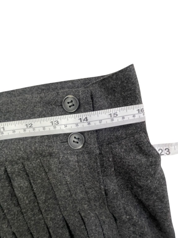Pennyblack Grey Pleated Midi Skirt Women’s Size M