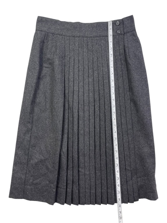Pennyblack Grey Pleated Midi Skirt Women’s Size M
