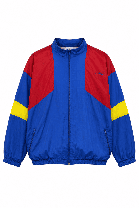 1980s PEUGEOT TRACK JACKET RETRO MULTICOLORE UOMO PRE OWNED L