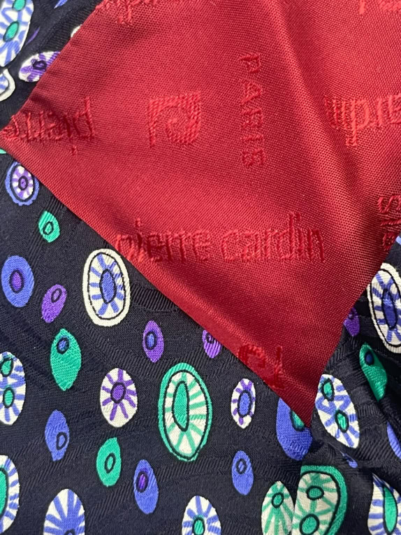 PIERRE CARDIN ΓΡΑΒΑΤΑ RETRO NAVY ΑΝΤΡΙΚΟ PRE OWNED