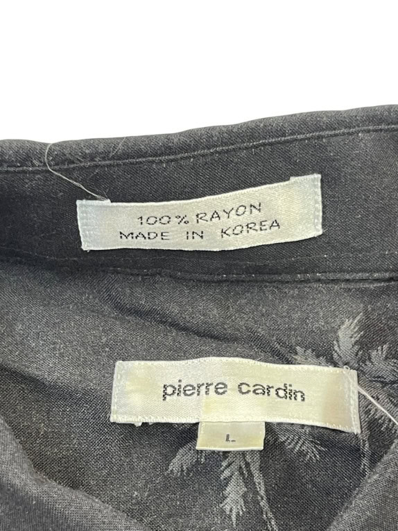 PIERRE CARDIN ΚΟΝΤΟΜΑΝΙΚΟ ΠΟΥΚΑΜΙΣΟ GRAPHIC FADED BLACK ΑΝΤΡΙΚΟ PRE OWNED L