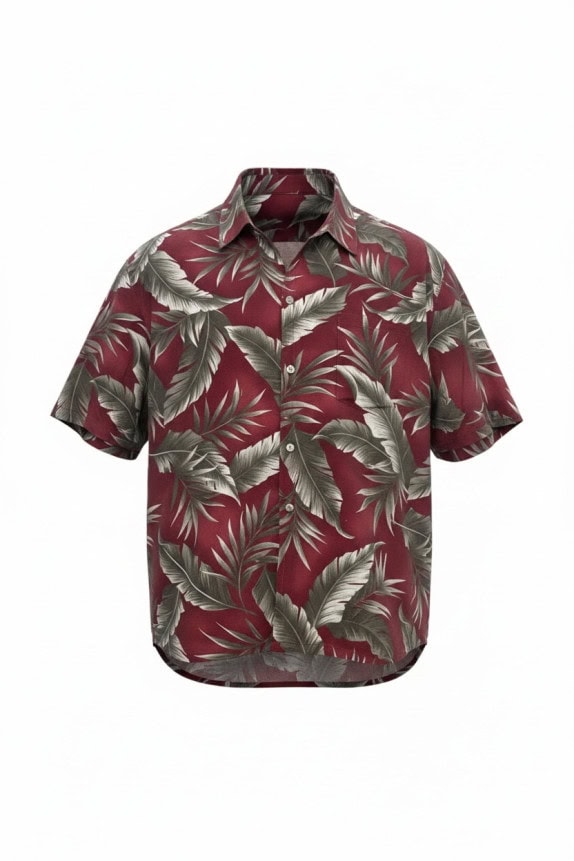 PIERRE CARDIN ΚΟΝΤΟΜΑΝΙΚΟ ΠΟΥΚΑΜΙΣΟ TROPICAL ΜΠΟΡΝΤΟ ΑΝΤΡΙΚΟ PRE OWNED XL