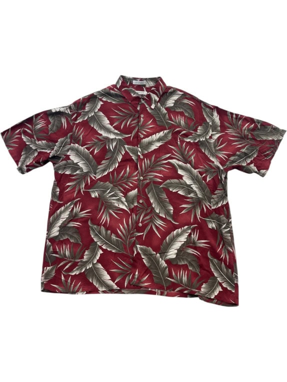 PIERRE CARDIN ΚΟΝΤΟΜΑΝΙΚΟ ΠΟΥΚΑΜΙΣΟ TROPICAL ΜΠΟΡΝΤΟ ΑΝΤΡΙΚΟ PRE OWNED XL
