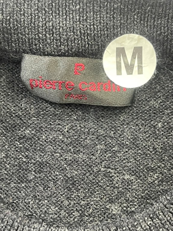PIERRE CARDIN ΠΛΕΚΤΟ ΠΟΥΛΟΒΕΡ ΡΕΤΡΟ ΑΝΘΡΑΚΙ ΑΝΤΡΙΚΟ PRE OWNED M
