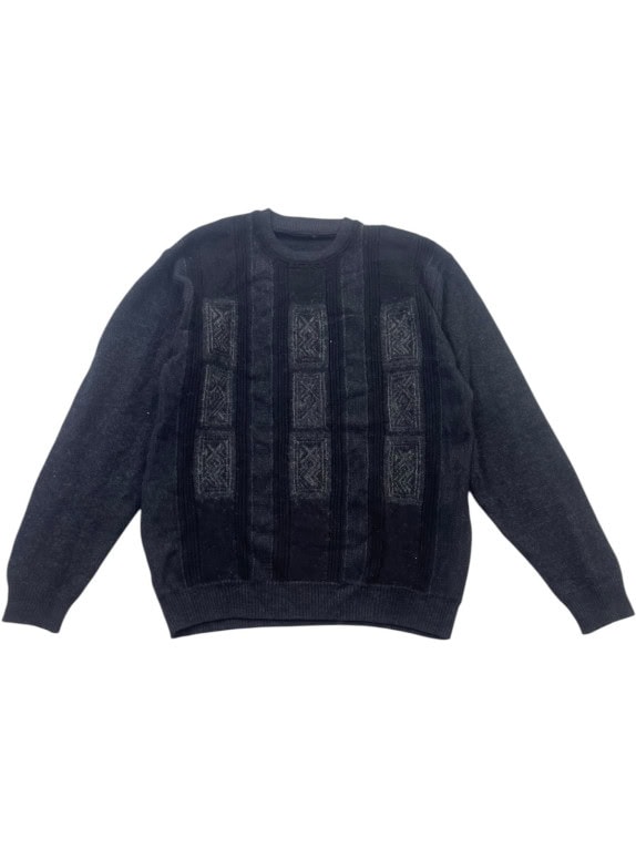 PIERRE CARDIN ΠΛΕΚΤΟ ΠΟΥΛΟΒΕΡ ΡΕΤΡΟ ΑΝΘΡΑΚΙ ΑΝΤΡΙΚΟ PRE OWNED M