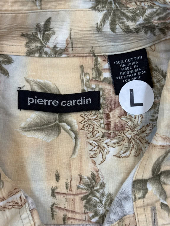 PIERRE CARDIN ΠΟΥΚΑΜΙΣΟ ALOHA BEIGE ΑΝΤΡΙΚΟ PRE OWNED L