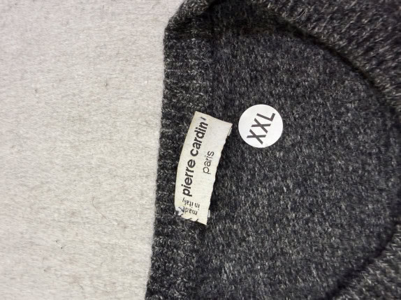 1990S PIERRE CARDIN SWEATER VINTAGE GREY MEN PRE OWNED XXL