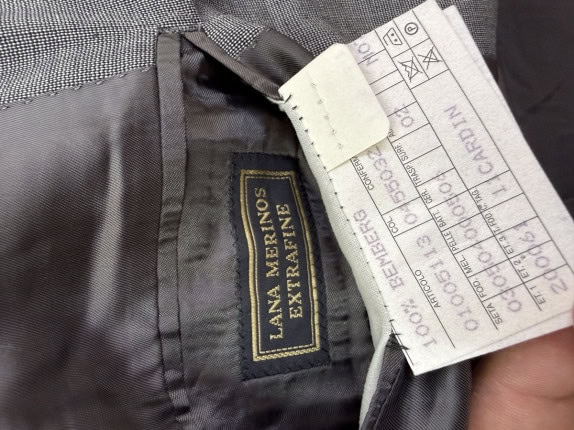 PIERRE CARDIN BLAZER CLASSIC GREY MEN PRE OWNED L
