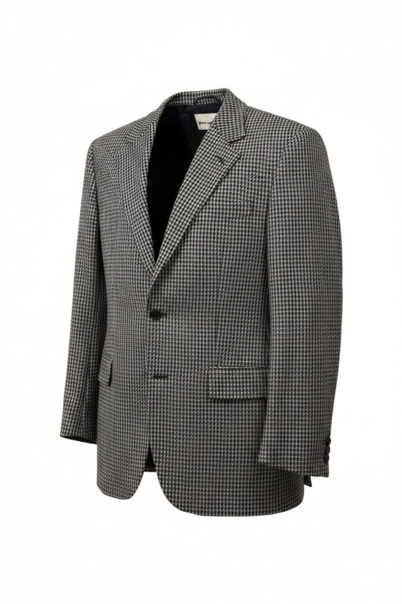 PIERRE CARDIN BLAZER CLASSICO PIED DE POULE NERO BIANCO UOMO PRE OWNED L