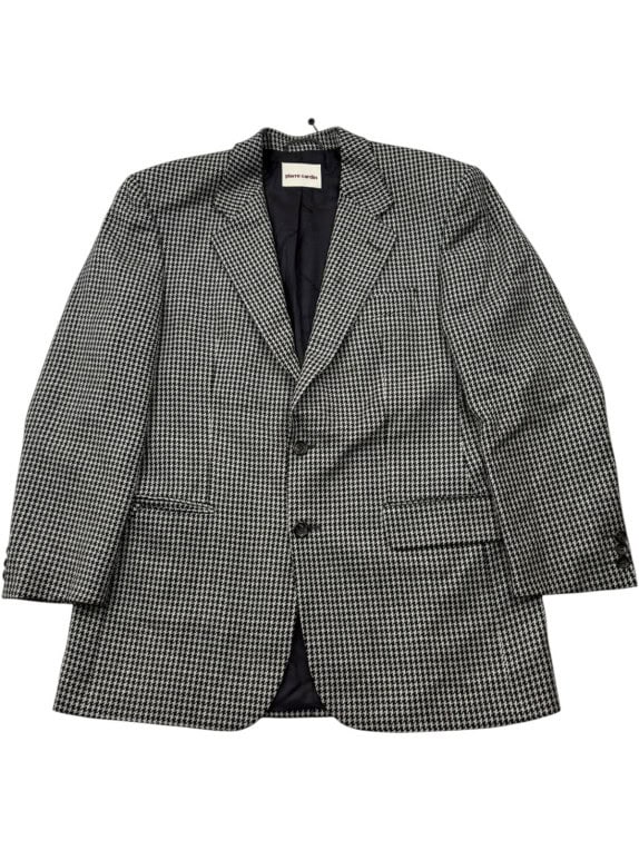 PIERRE CARDIN ΣΑΚΑΚΙ CLASSIC HOUNDSTOOTH ΜΑΥΡΟ ΛΕΥΚΟ ΑΝΤΡΙΚΟ PRE OWNED L