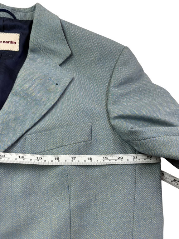 PIERRE CARDIN BLAZER CLASSIC LIGHT BLUE MENS PRE OWNED L