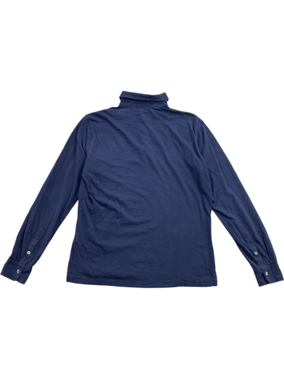 POLO BY RALPH LAUREN ΜΠΛΟΥΖΑ POLO ΜΑΚΡΥΜΑΝΙΚΗ CUSTOM SLIM FIT ΛΟΓΟΤΥΠΟ ΜΠΛΕ UNISEX M preowned