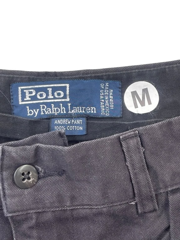 POLO BY RALPH LAUREN PANTALONI CHINO CLASSIC CHARCOAL UOMO PRE OWNED M
