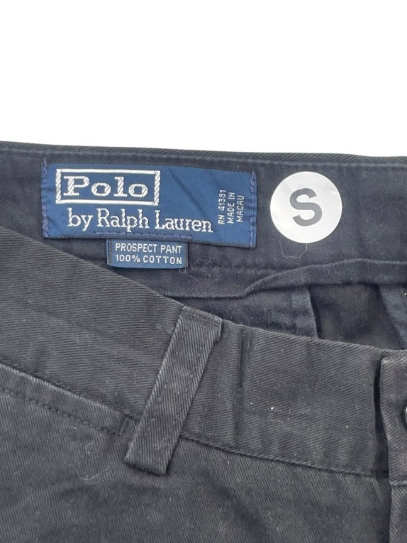 POLO BY RALPH LAUREN ΠΑΝΤΕΛΟΝΙ CHINO ΚΛΑΣΙΚΟ ΜΑΥΡΟ ΑΝΤΡΙΚΟ PRE OWNED S