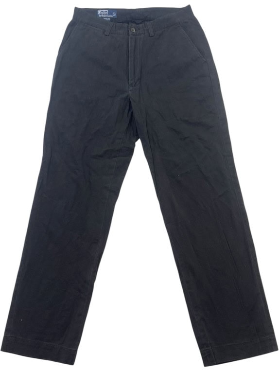 POLO BY RALPH LAUREN ΠΑΝΤΕΛΟΝΙ CHINO ΚΛΑΣΙΚΟ ΜΑΥΡΟ ΑΝΤΡΙΚΟ PRE OWNED S