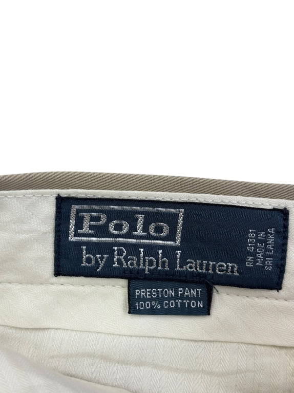 POLO BY RALPH LAUREN CHINO PANTS BEIGE MEN'S L pre-owned