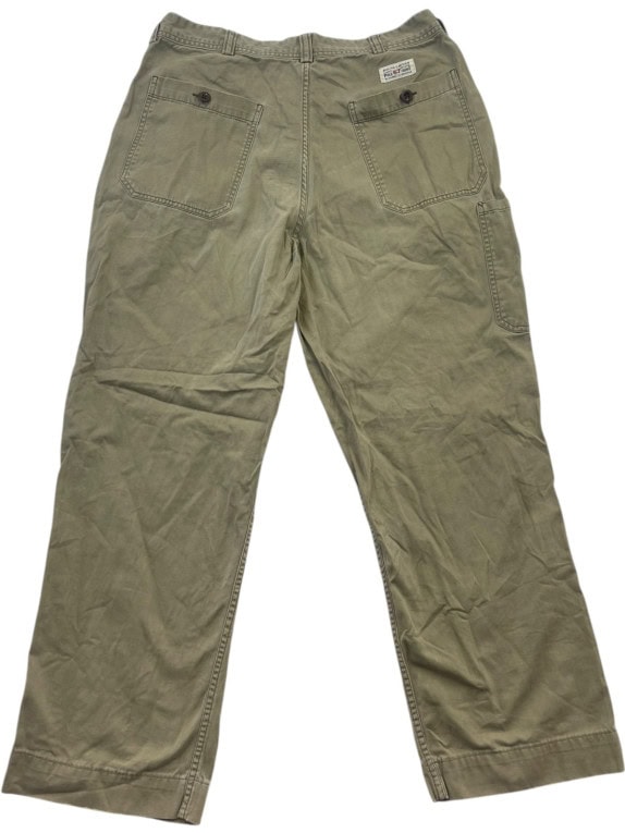 POLO BY RALPH LAUREN PANTALONI CHINO UTILITY OLIVA UOMO PRE OWNED M
