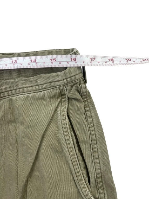 POLO BY RALPH LAUREN PANTALONI CHINO UTILITY OLIVA UOMO PRE OWNED M