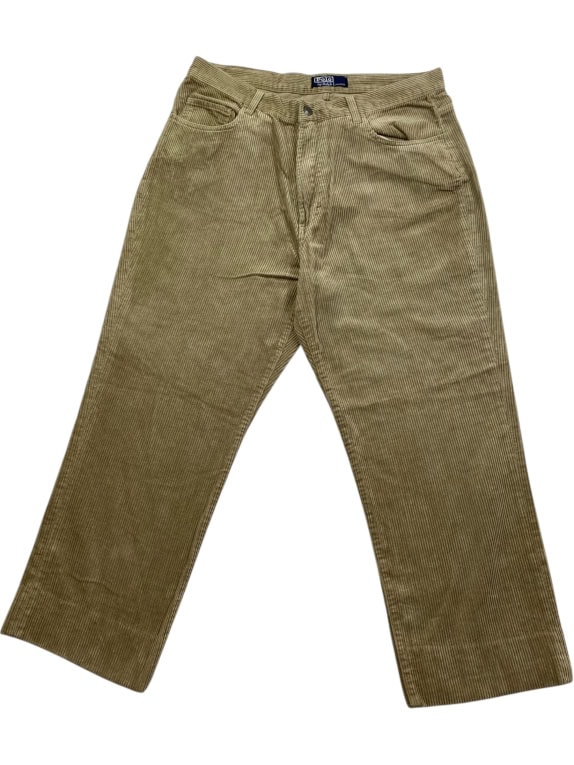 POLO BY RALPH LAUREN CORDUROY PANTS VINTAGE CLASSIC BEIGE MEN'S MEDIUM