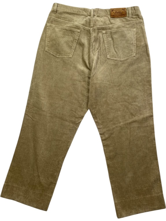 POLO BY RALPH LAUREN CORDUROY PANTS VINTAGE CLASSIC BEIGE MEN'S MEDIUM