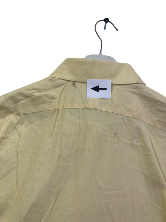 POLO BY RALPH LAUREN CAMICIA BUTTON DOWN CLASSICA GIALLO CHIARO UOMO PRE OWNED XL