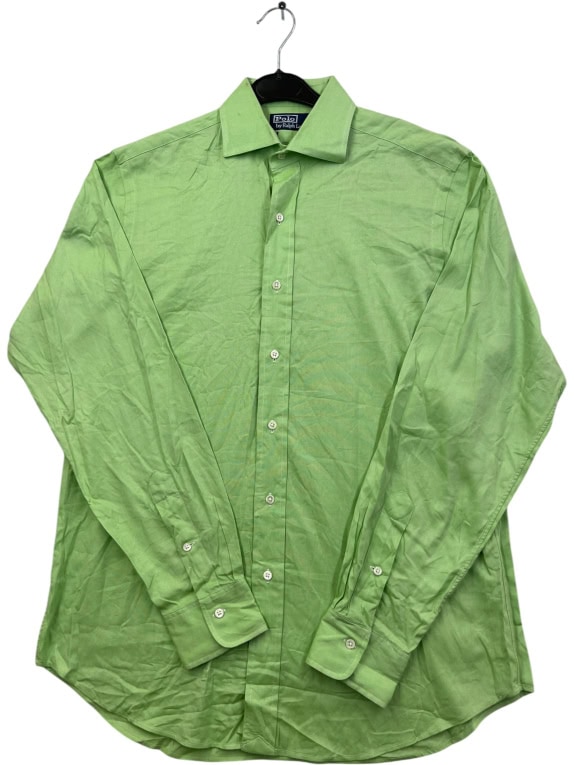 POLO BY RALPH LAUREN SHIRT LIME GREEN MEN M pre-owned