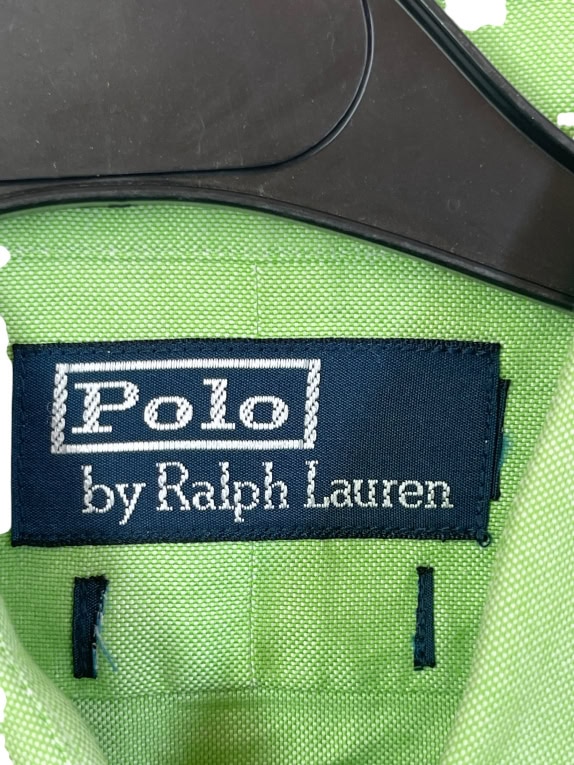 POLO BY RALPH LAUREN SHIRT LIME GREEN MEN M pre-owned