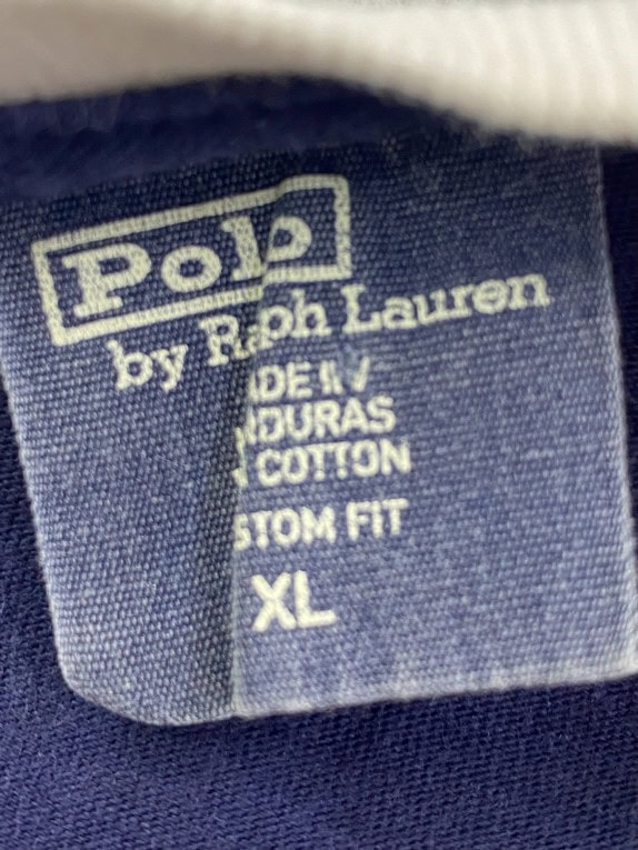 POLO BY RALPH LAUREN RINGER TEE GRAPHIC NAVY ΑΝΤΡΙΚΟ PRE OWNED XL