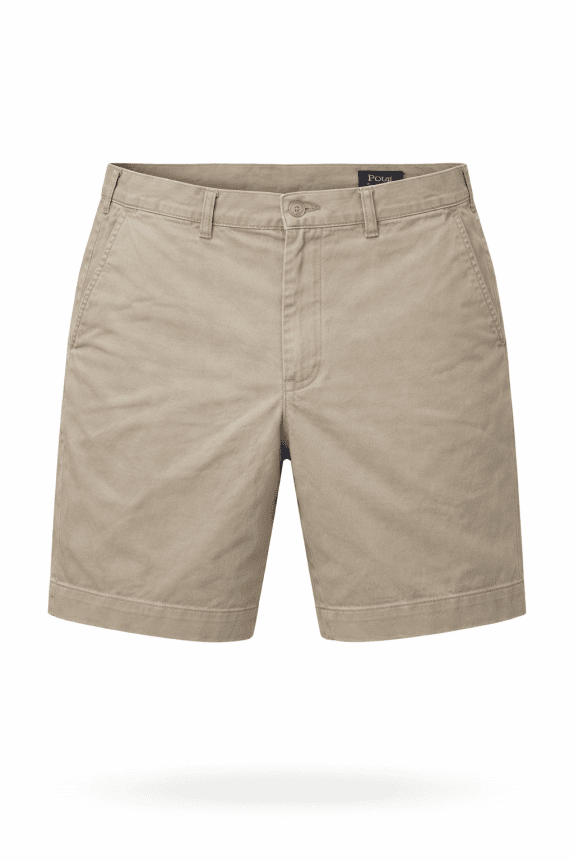 POLO RALPH LAUREN BERMUDA SHORTS CLASSIC BEIGE UOMO PRE OWNED L