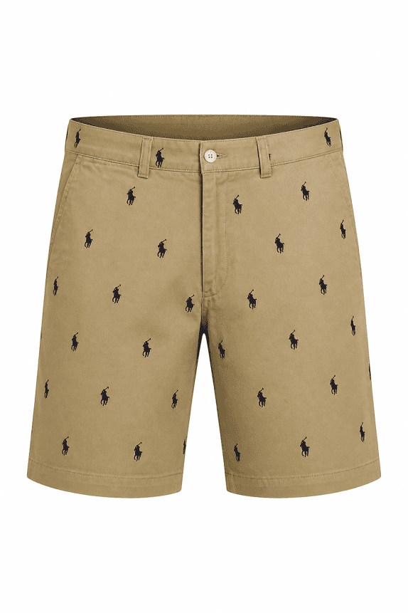 POLO RALPH LAUREN BERMUDA SHORTS CLASSIC BEIGE UOMO PRE OWNED M