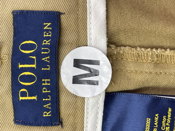 POLO RALPH LAUREN BERMUDA SHORTS CLASSIC BEIGE ΑΝΤΡΙΚΟ PRE OWNED M