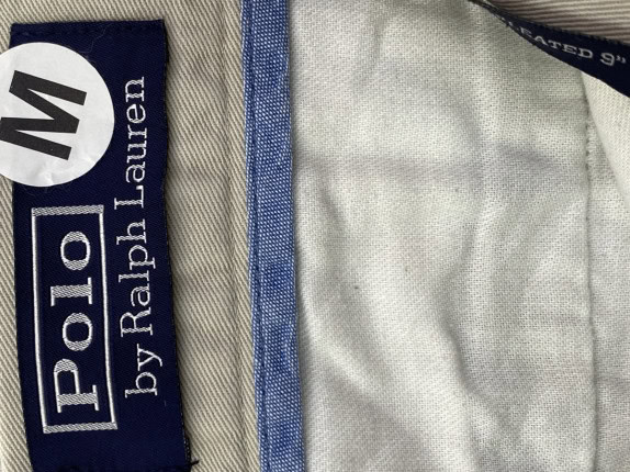 POLO RALPH LAUREN CHINO BERMUDA MINIMAL BEIGE ΑΝΤΡΙΚΟ PRE OWNED M