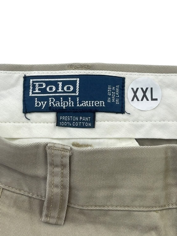 POLO RALPH LAUREN CHINO ΠΑΝΤΕΛΟΝΙ CLASSIC ΜΠΕΖ ΑΝΤΡΙΚΟ PRE OWNED XXL