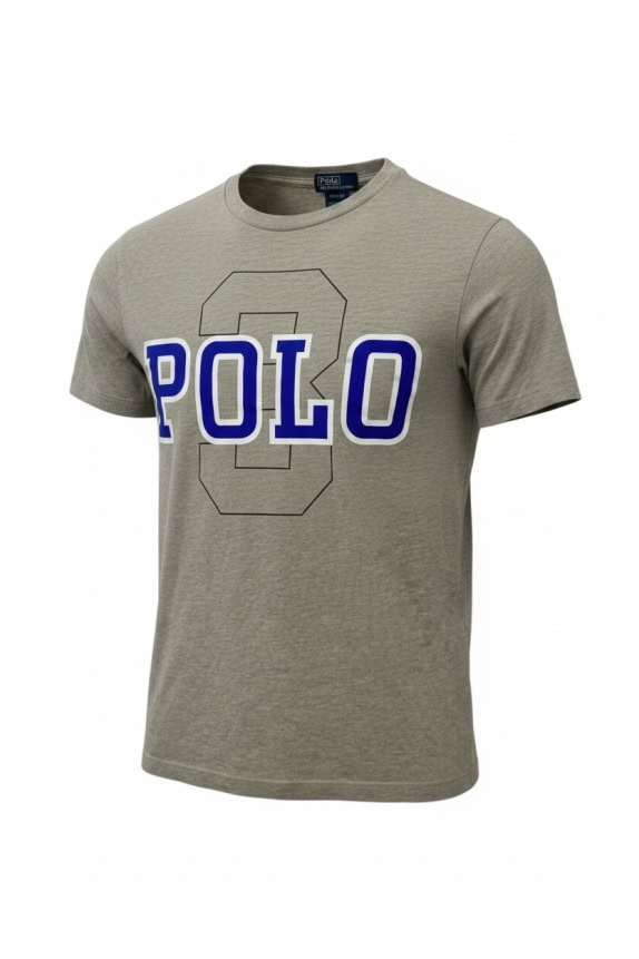 Polo Ralph Lauren T-shirt grigia con stampa logo