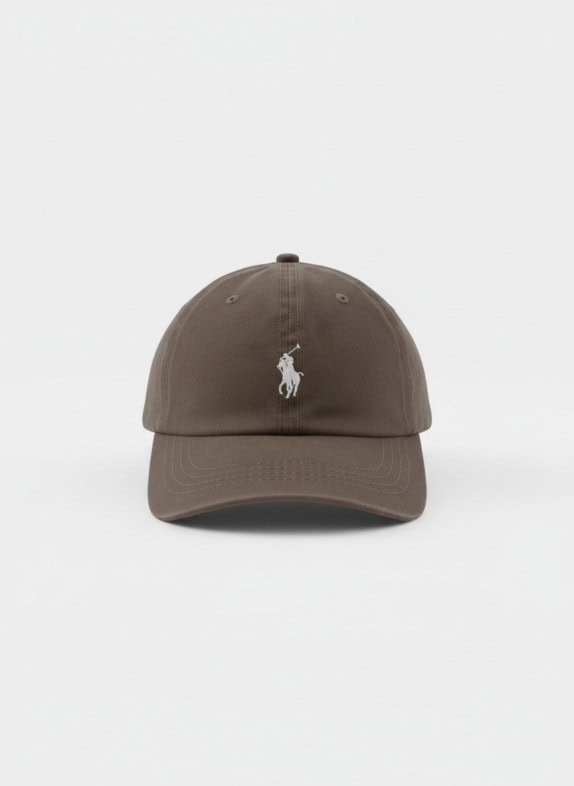 POLO RALPH LAUREN CAPPELLINO BASEBALL MINIMAL MARRONE UNISEX PRE OWNED