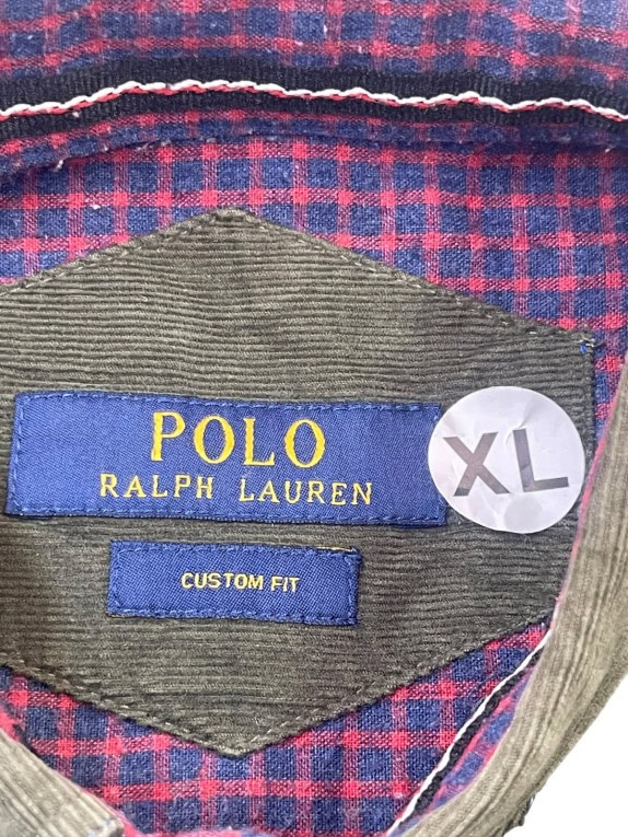 POLO RALPH LAUREN ΚΟΤΛΕ ΠΟΥΚΑΜΙΣΟ ΚΛΑΣΙΚΟ OLIVE ΑΝΤΡΙΚΟ PRE OWNED XL