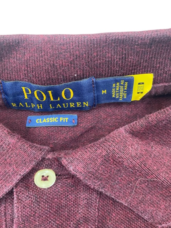 Polo Ralph Lauren Long Sleeve Polo Burgundy Classic Fit