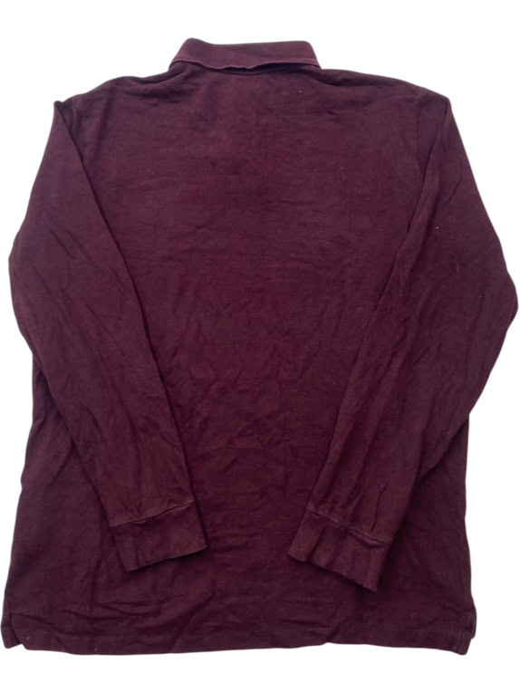 Polo Ralph Lauren Long Sleeve Polo Burgundy Classic Fit