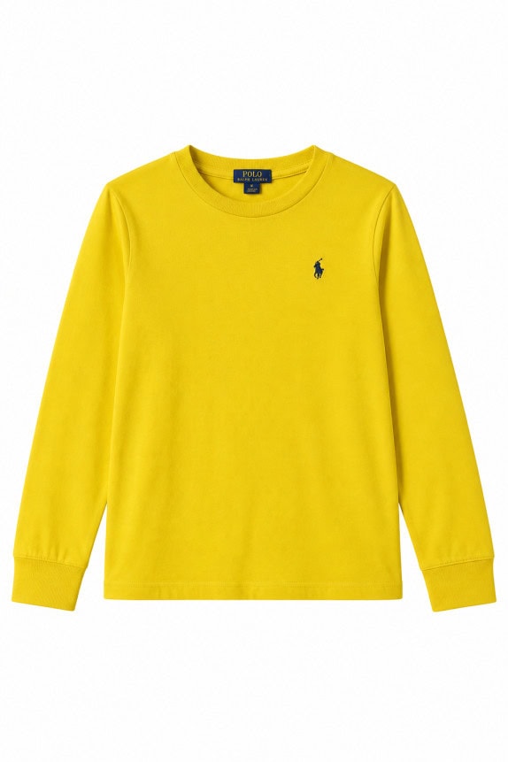 POLO RALPH LAUREN LONG SLEEVE TEE CLASSIC YELLOW ΑΝΤΡΙΚΟ PRE OWNED M